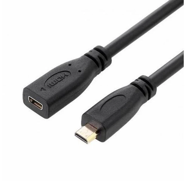 Main image of HDMI 1.4 D Type Micro HDMI Male to Micro HDMI Female M/F Extension Cable 30cm