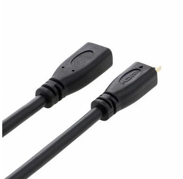 Alt view image 3 of 7 - HDMI 1.4 D Type Micro HDMI Male to Micro HDMI Female M/F Extension Cable 30cm