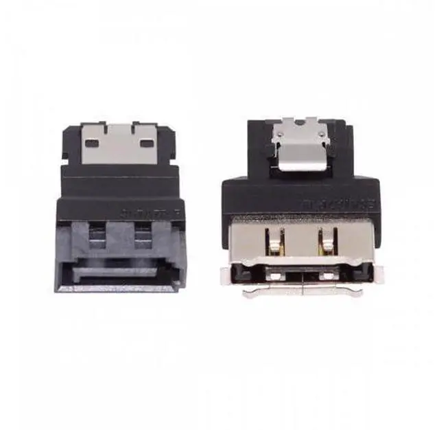 Alt view image 2 of 6 - 2pcs/lot SATA 7Pin Male to ESATA Female & External ESATA to SATA Adapter Extender for SSD Disk