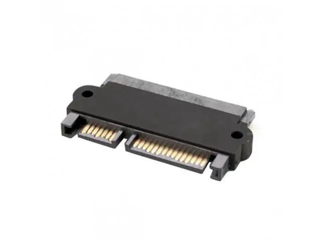 Alt view image 5 of 7 - SM 3.5" & 2.5inch SATA 22Pin 7+15 Male to SATA 22P 7+15 Female extension convertor adapter with screw holes