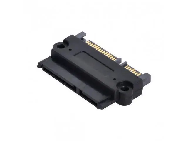 Alt view image 7 of 7 - SM 3.5" & 2.5inch SATA 22Pin 7+15 Male to SATA 22P 7+15 Female extension convertor adapter with screw holes