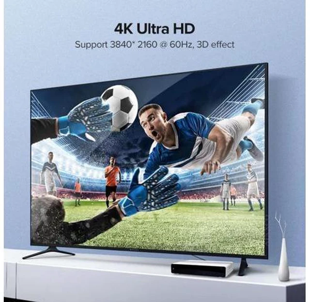 Alt view image 5 of 7 - HKCY 4K Type-D Micro HDMI 1.4 Male 90 Degree Up Angled to HDMI Female Extension Cable for DV MP4 Camera DC Laptop