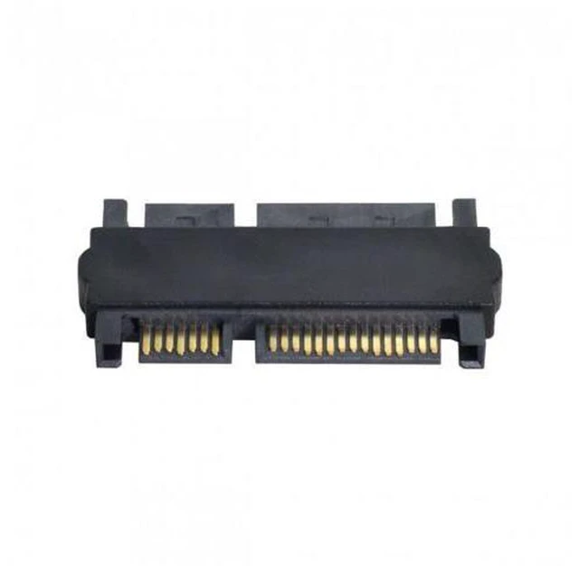 Alt view image 5 of 7 - HKCY SA-069 3.5"2.5inch SATA 22Pin 7+15 Male to SATA 22P 7+15 Male extension convertor Straight adapter