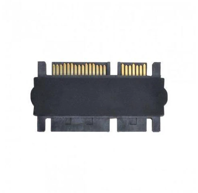 Alt view image 6 of 7 - HKCY SA-069 3.5"2.5inch SATA 22Pin 7+15 Male to SATA 22P 7+15 Male extension convertor Straight adapter
