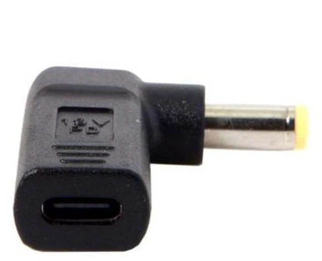 Alt view image 4 of 5 - USB 3.1 Type C USB-C to 5.5*2.5mm Adapter 90 Degree Angled