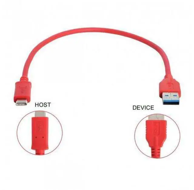 Alt view image 4 of 5 - USB 3.1 Type C Male USB-C Host to Standard USB3.0-A Male Device OTG Data Cable 100cm for Laptop Phone