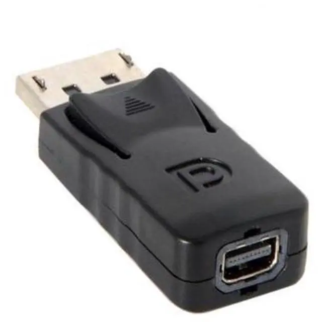 Alt view image 3 of 7 - SM Black DP DisplayPort Male to Mini DP DisplayPort Female Adapter for Displays HDTV Monitor