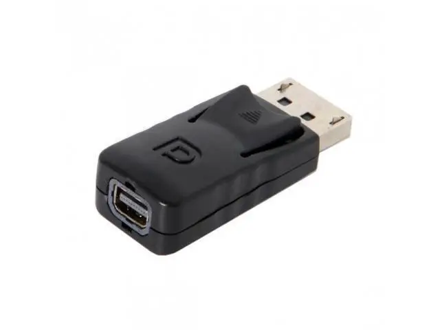Alt view image 7 of 7 - SM Black DP DisplayPort Male to Mini DP DisplayPort Female Adapter for Displays HDTV Monitor