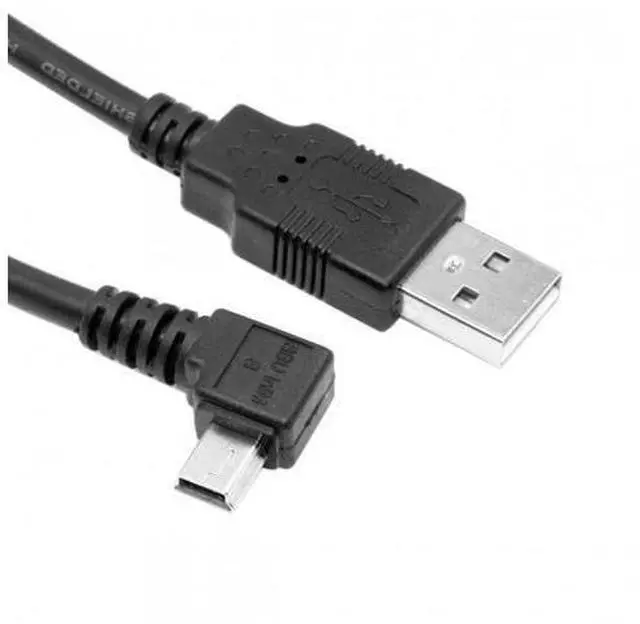 Alt view image 3 of 7 - HKCY U2-057-LE-1.8M Mini USB B Type 5pin Male Left Angled 90 Degree to USB 2.0 Male Data Cable 6ft 1.8m