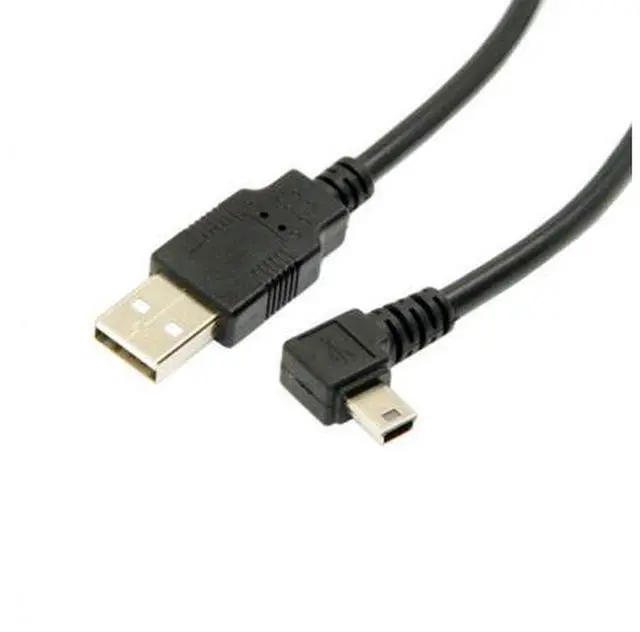 Alt view image 2 of 7 - HKCY U2-057-LE-1.8M Mini USB B Type 5pin Male Left Angled 90 Degree to USB 2.0 Male Data Cable 6ft 1.8m