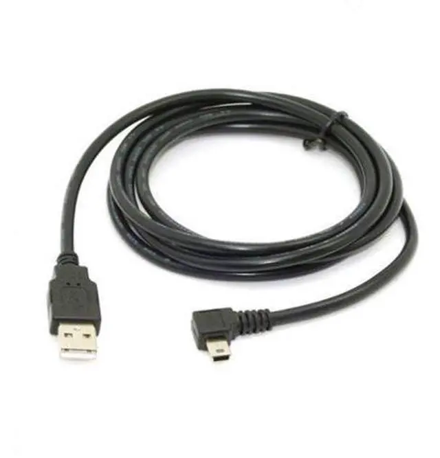 Main image of HKCY U2-057-LE-1.8M Mini USB B Type 5pin Male Left Angled 90 Degree to USB 2.0 Male Data Cable 6ft 1.8m
