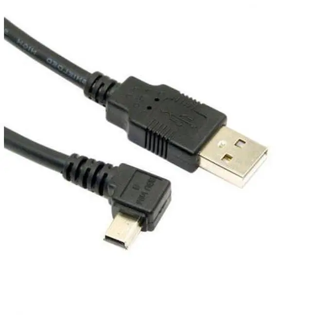 Alt view image 4 of 7 - HKCY U2-057-LE-1.8M Mini USB B Type 5pin Male Left Angled 90 Degree to USB 2.0 Male Data Cable 6ft 1.8m