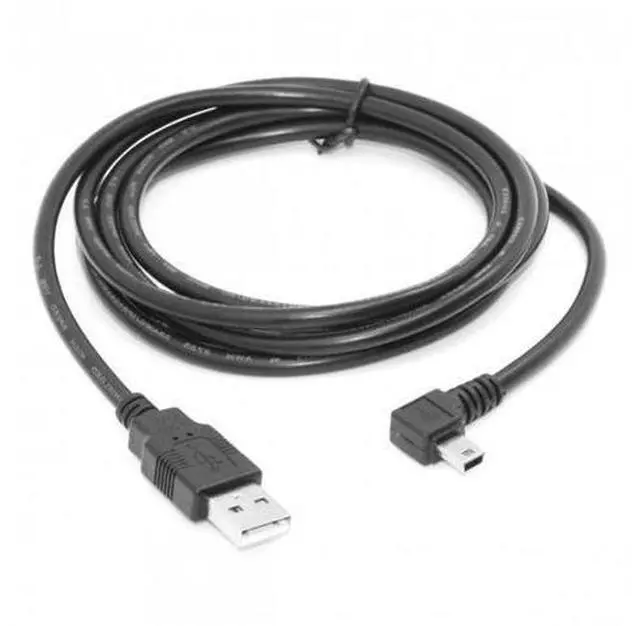 Alt view image 5 of 7 - HKCY U2-057-LE-1.8M Mini USB B Type 5pin Male Left Angled 90 Degree to USB 2.0 Male Data Cable 6ft 1.8m