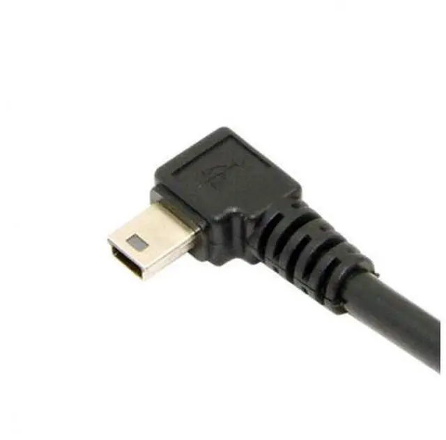 Alt view image 6 of 7 - HKCY U2-057-LE-1.8M Mini USB B Type 5pin Male Left Angled 90 Degree to USB 2.0 Male Data Cable 6ft 1.8m