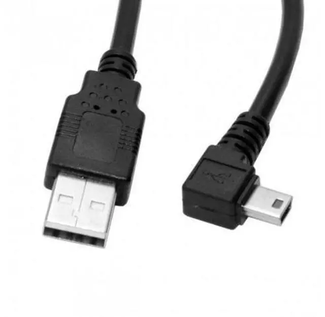 Alt view image 7 of 7 - HKCY U2-057-LE-1.8M Mini USB B Type 5pin Male Left Angled 90 Degree to USB 2.0 Male Data Cable 6ft 1.8m