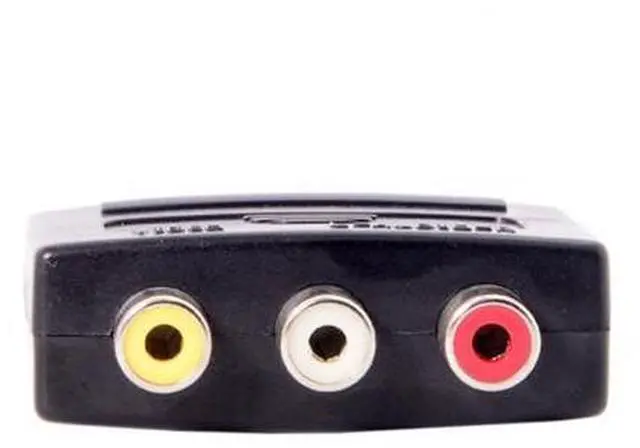 Alt view image 4 of 6 - Audio Video Composite 3 RCA AV to Scart 21pin Adapter for Microsoft Xbox & Europe HDTV RC-115