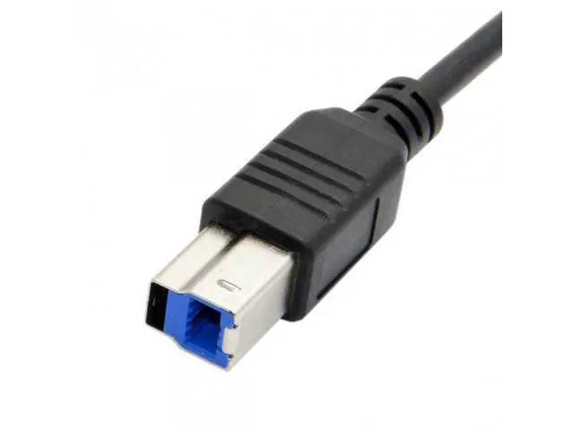 Alt view image 5 of 7 - SM USB-C USB 3.1 Type C Male Connector to USB Standard B Male Data Cable for Apple Macbook & Laptop Black