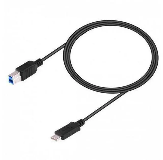 Alt view image 7 of 7 - SM USB-C USB 3.1 Type C Male Connector to USB Standard B Male Data Cable for Apple Macbook & Laptop Black
