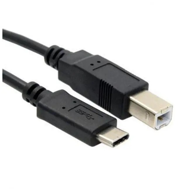 Alt view image 3 of 7 - SM USB-C USB 3.1 Type C Male to USB 2.0 B Type Male Data Cable for Cell Phone & Mac & Laptop
