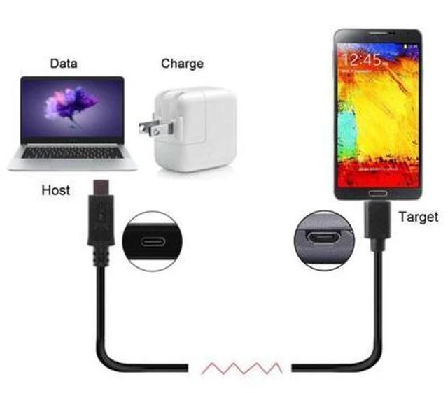 Alt view image 5 of 7 - SM Reversible Design USB 3.0 3.1 Type C Male Connector to Micro USB 2.0 Male Data Cable for Laptop & Phone
