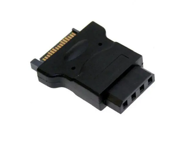 Alt view image 3 of 7 - CYSM 15Pin SATA Male Power Cable to Molex 4-pin IDE Hard Disk Drive Power Adapter