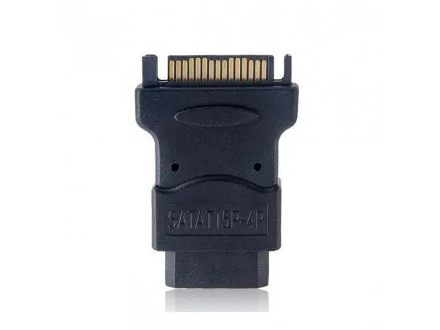 Alt view image 4 of 7 - CYSM 15Pin SATA Male Power Cable to Molex 4-pin IDE Hard Disk Drive Power Adapter