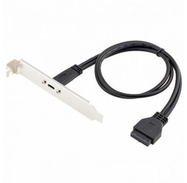 Alt view image 7 of 7 - 5Gbps Single Port USB 3.1 Type-C USB-C Female to USB 3.0 Motherboard 19pin Header Cable 40cm