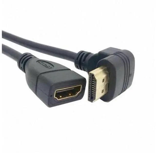 Main image of SM Up Angled 90 Degree Connector HDMI 1.4 with Ethernet & 3D Type A male to A female Extension Cable 0.5m