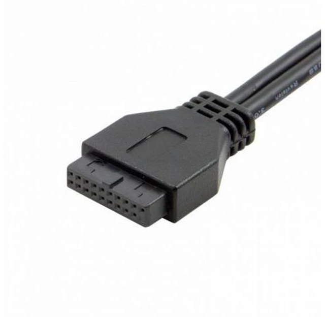 Alt view image 6 of 7 - 5Gbps Single Port USB 3.1 Type-C USB-C Female to USB 3.0 Motherboard 19pin Header Cable 40cm