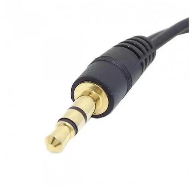 Alt view image 6 of 7 - HKCY CA-004 Black 3.5mm Stereo Male to Double 3.5mm Female Audio Headphone Y Splitter Cable with Volume Switch