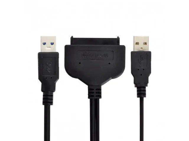 Alt view image 7 of 7 - HKCY U3-067 USB 3.0 to SATA 22Pin 2.5" Hard disk driver Adapter With extral USB Power cable