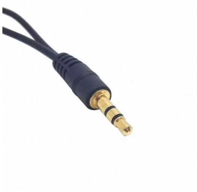 Alt view image 3 of 7 - SM 3.5mm Stereo Male to Double 3.5mm Female Audio Headphone Y Splitter Cable with Volume Control Switch