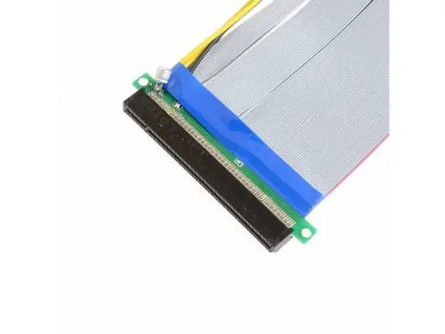 Alt view image 2 of 7 - HKCY EP-074 PCI-E Express 16X to 16x Riser Extender Card with Molex IDE PowerRibbon Cable 20cm