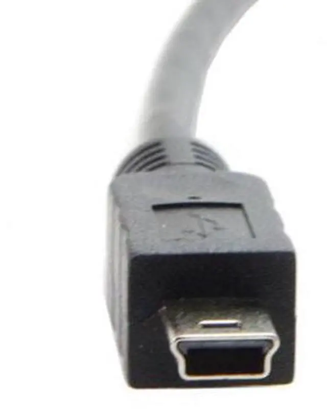 Alt view image 2 of 7 - HKCY U2-050 Panel Mount Type Mini USB 5Pin Male to Female Extension Adapter Cable with Screws 50cm
