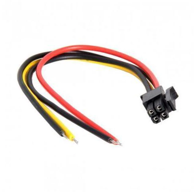 Alt view image 5 of 7 - HKCY PW-042 ATX Molex Micro Fit Pitch 3.0mm 4Pin Male to Open Wire Power Adapter Cable 15cm 20AWG UL1007