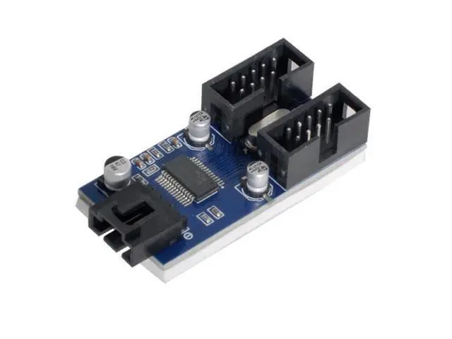 Alt view image 2 of 7 - HKCY U2-034 Motherboard 9pin USB 2.0 Header 1 to 2 Female Extension Cable HUB Connector Adapter Port Multilier