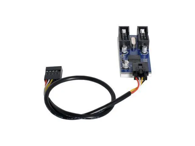 Alt view image 5 of 7 - HKCY U2-034 Motherboard 9pin USB 2.0 Header 1 to 2 Female Extension Cable HUB Connector Adapter Port Multilier