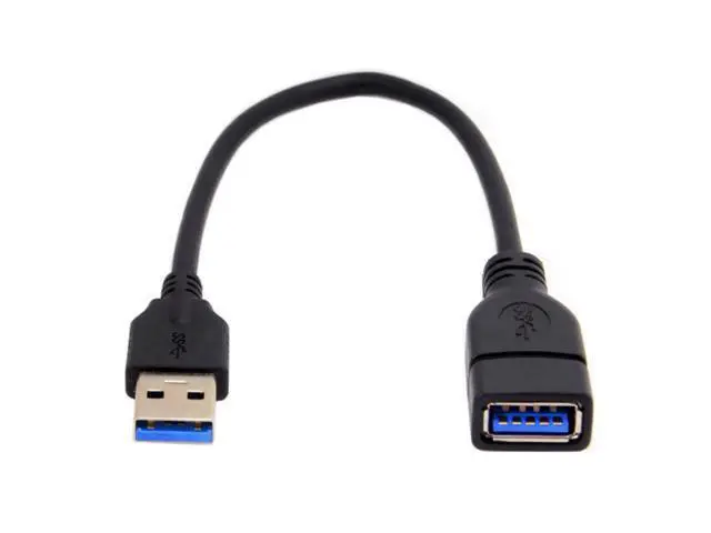 Alt view image 3 of 5 - USB 3.0 Type-A Male to USB 3.0 Type-A Female Extension Cable 20cm 5Gbps U3-026