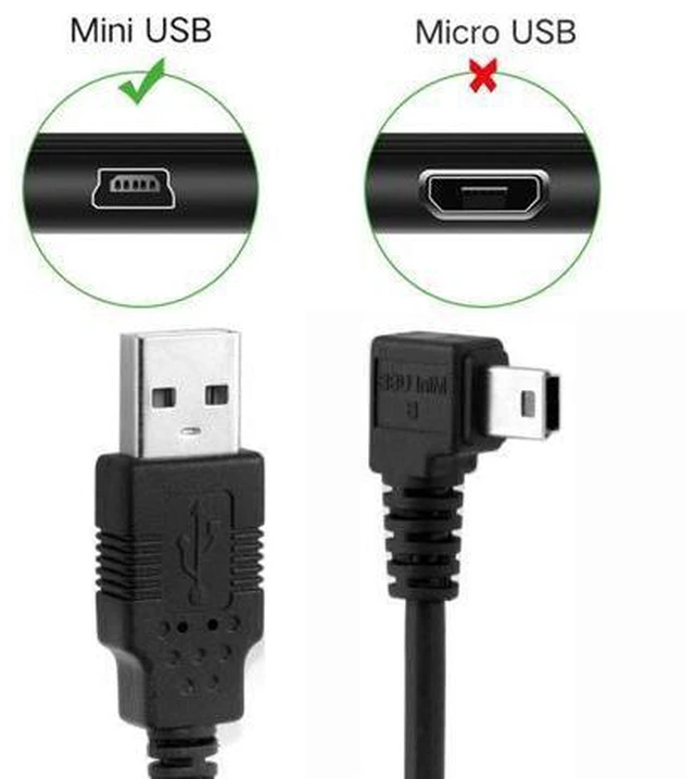 Alt view image 5 of 7 - CY 5pin Mini USB type Male Right Angled 90 degree to USB 2.0 male data charge cable 50cm