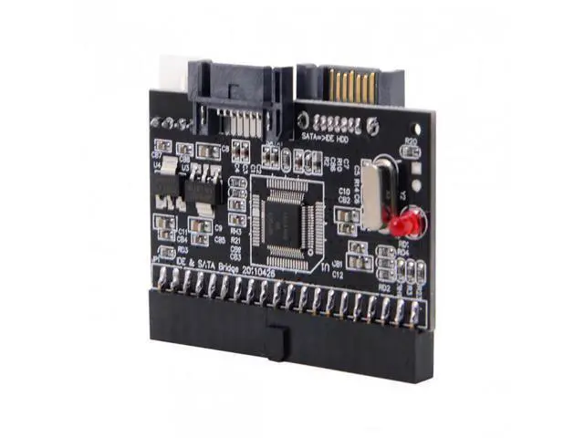 Alt view image 7 of 7 - SM IDE 100 133 PATA to Dual Serial SATA 7PIN Adapter Reversible Converter for Hard Disk Drive