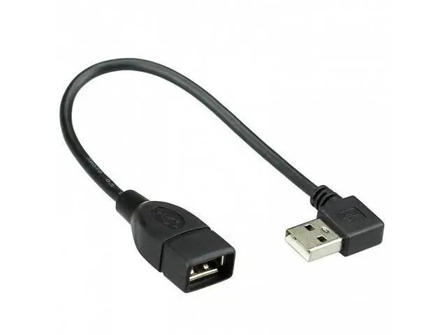 Alt view image 2 of 7 - SM 90 Degree Right Angled USB 2.0 A Male to USB Female Extension Cable 20cm