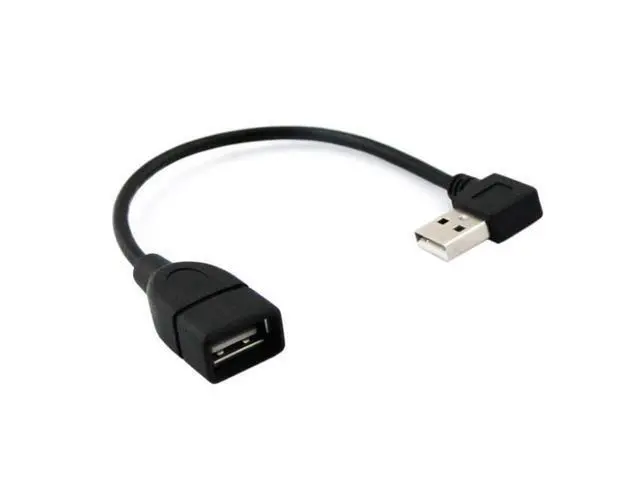Alt view image 3 of 7 - SM 90 Degree Right Angled USB 2.0 A Male to USB Female Extension Cable 20cm