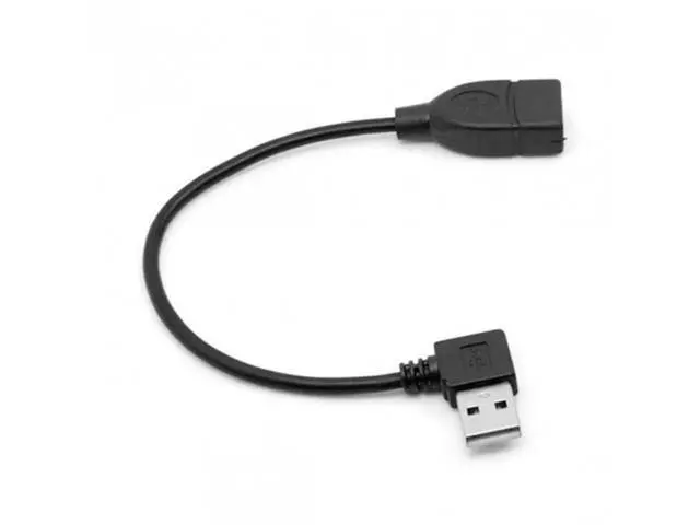 Alt view image 6 of 7 - SM 90 Degree Right Angled USB 2.0 A Male to USB Female Extension Cable 20cm