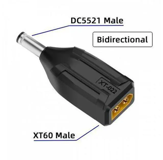 Alt view image 3 of 7 - XT60 Male SC100 Protocol to DC 5.5x2.1mm Male Fast Charging Adapter for RC Lipo Battery Quadcopter Multicopter Aeromodelling