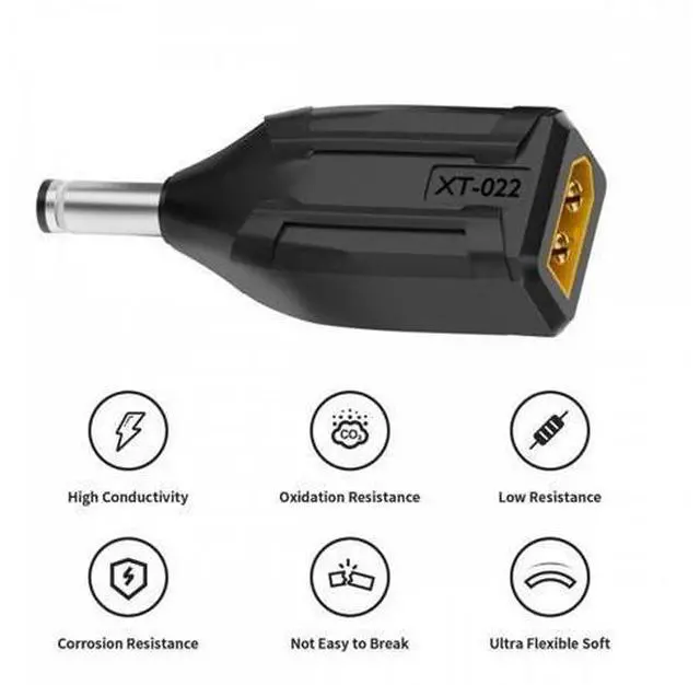 Alt view image 6 of 7 - XT60 Male SC100 Protocol to DC 5.5x2.1mm Male Fast Charging Adapter for RC Lipo Battery Quadcopter Multicopter Aeromodelling