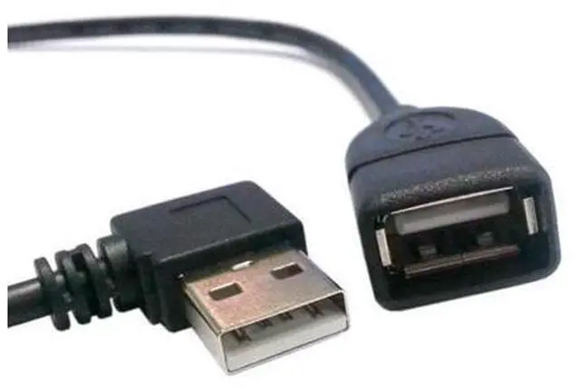 Alt view image 2 of 7 - SM 480M USB 2.0 Right Angled 90 degree A type male - Female extension cable 40cm