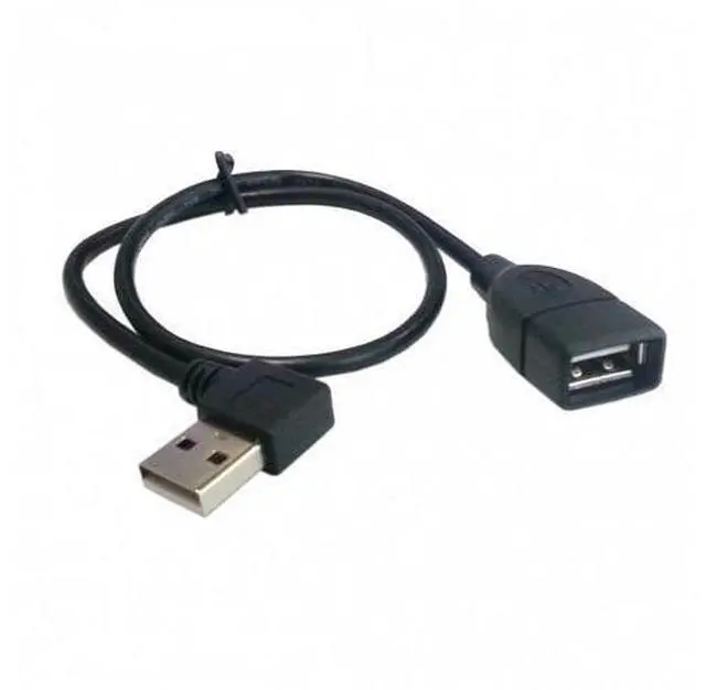 Alt view image 4 of 7 - SM 480M USB 2.0 Right Angled 90 degree A type male - Female extension cable 40cm