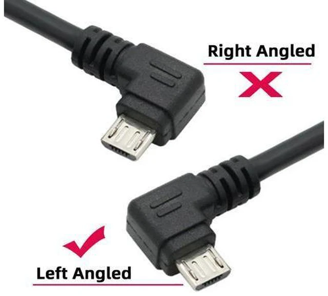 Alt view image 6 of 7 - SM Left angled 90 degree Micro USB Male - USB Data Charge Cable for i9100 9220 9250
