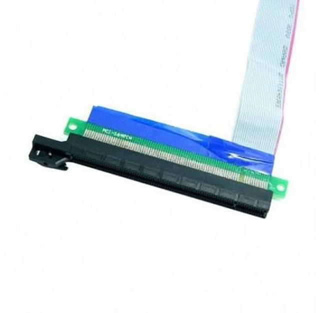 Alt view image 2 of 4 - PCI-E Express 1x to 16x Extension Flex Cable Extender Converter Riser Card Adapter 20cm EP-060