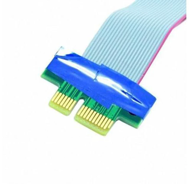 Alt view image 4 of 4 - PCI-E Express 1x to 16x Extension Flex Cable Extender Converter Riser Card Adapter 20cm EP-060
